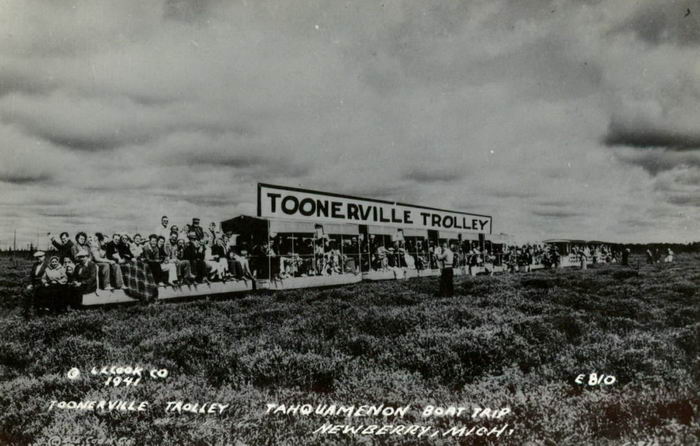 Toonerville Trolley - Old Postcard Photo (newer photo)